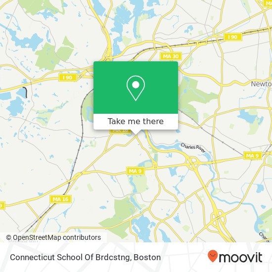 Mapa de Connecticut School Of Brdcstng