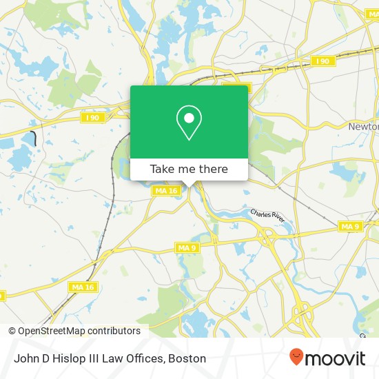 John D Hislop III Law Offices map