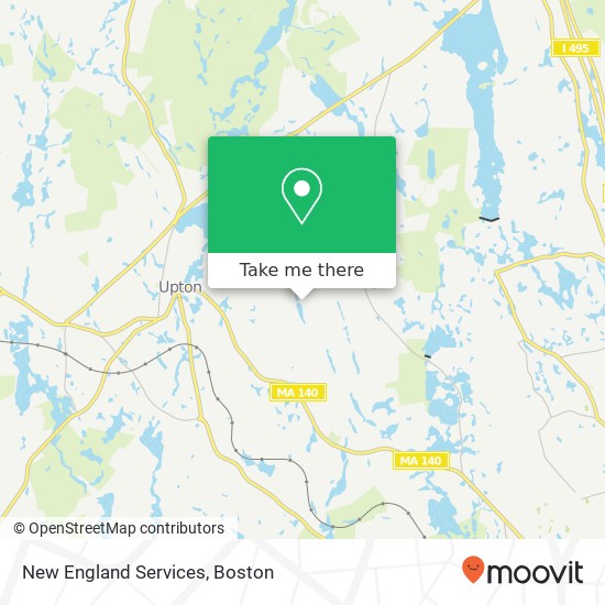 New England Services map