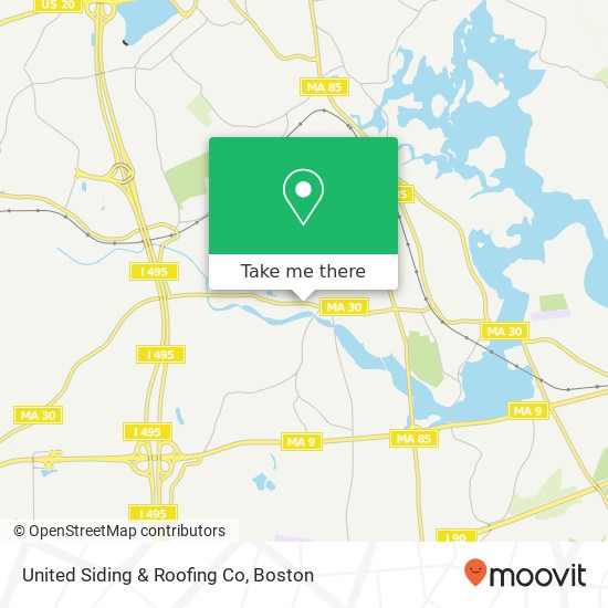 United Siding & Roofing Co map