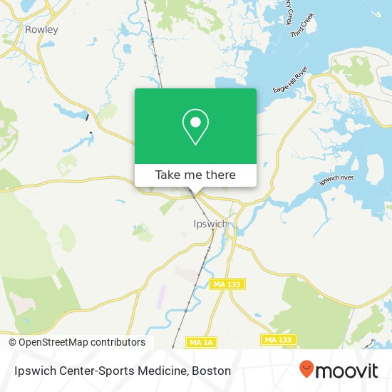 Ipswich Center-Sports Medicine map