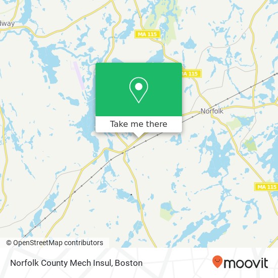 Norfolk County Mech Insul map