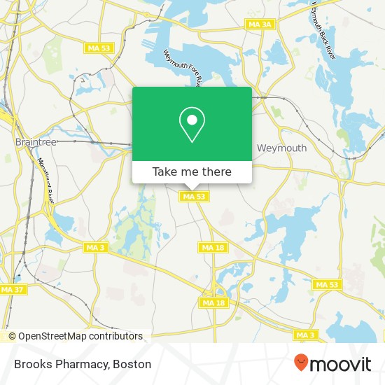 Mapa de Brooks Pharmacy