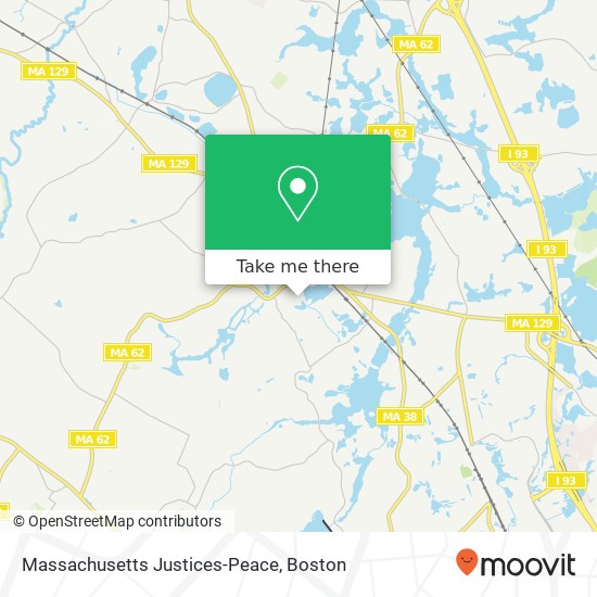 Mapa de Massachusetts Justices-Peace