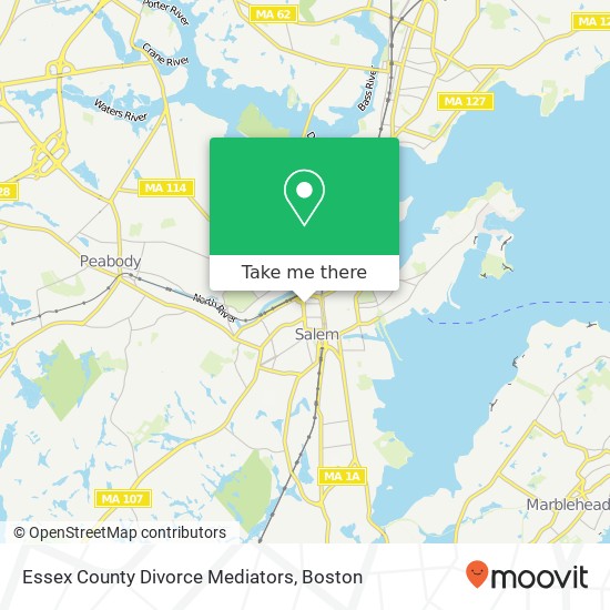 Mapa de Essex County Divorce Mediators