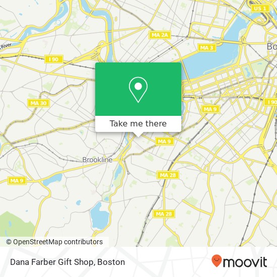 Mapa de Dana Farber Gift Shop