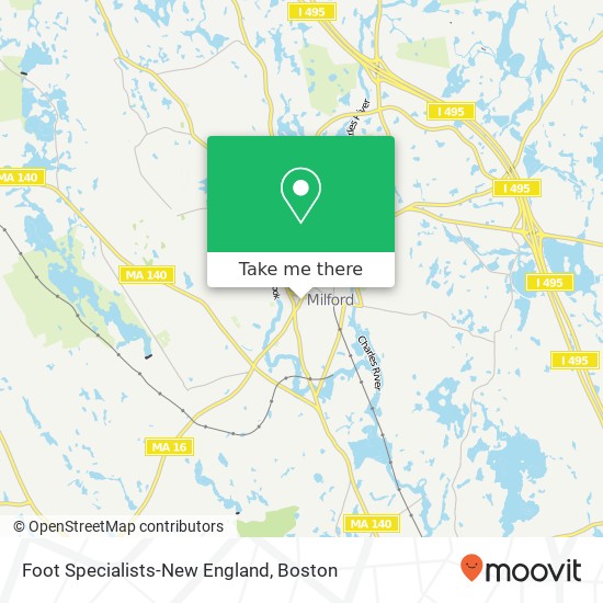 Mapa de Foot Specialists-New England