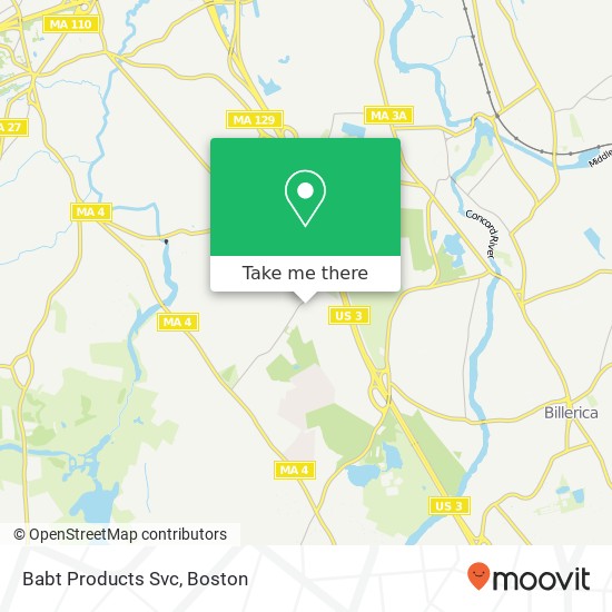 Babt Products Svc map