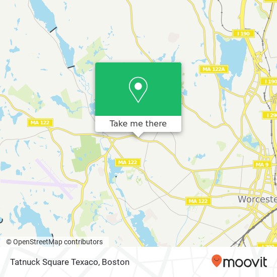 Mapa de Tatnuck Square Texaco