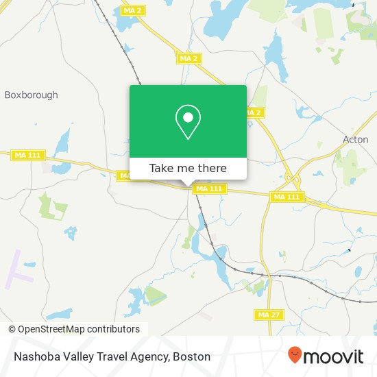 Mapa de Nashoba Valley Travel Agency
