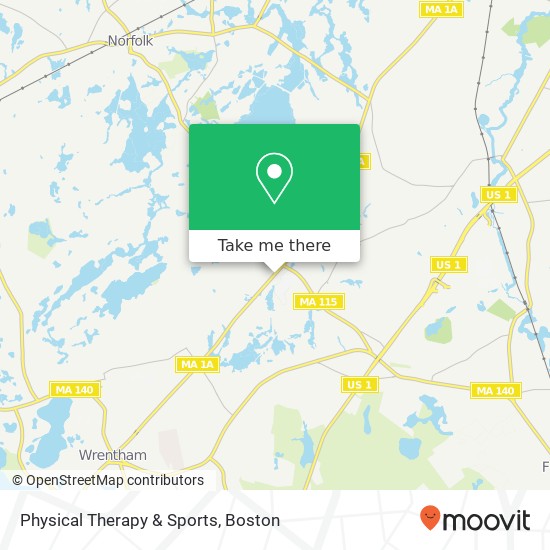 Physical Therapy & Sports map