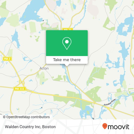 Walden Country Inc map