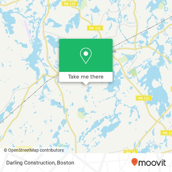 Mapa de Darling Construction