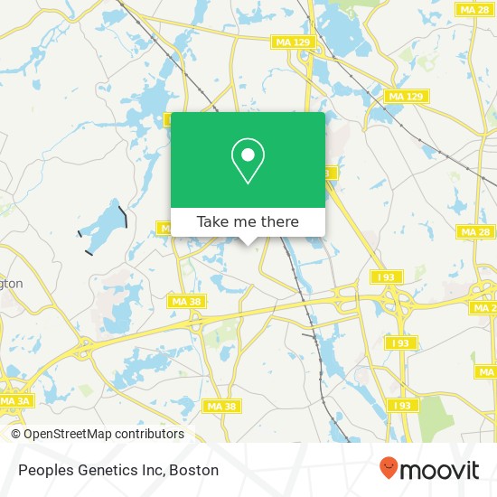 Mapa de Peoples Genetics Inc