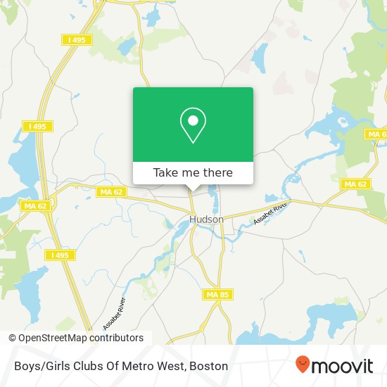 Boys/Girls Clubs Of Metro West map