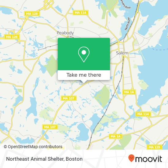 Northeast Animal Shelter map