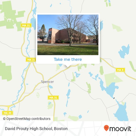 Mapa de David Prouty High School