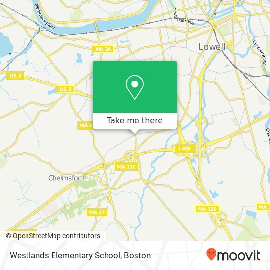 Mapa de Westlands Elementary School