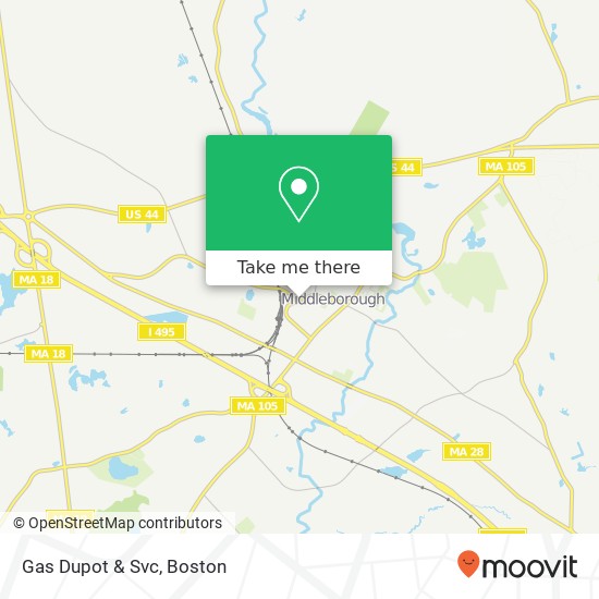 Gas Dupot & Svc map