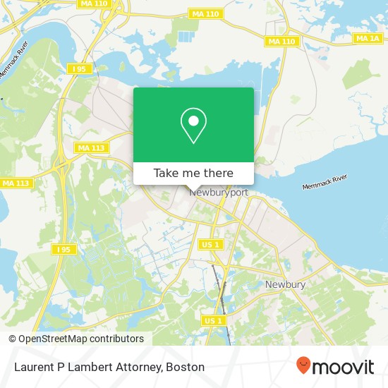 Laurent P Lambert Attorney map