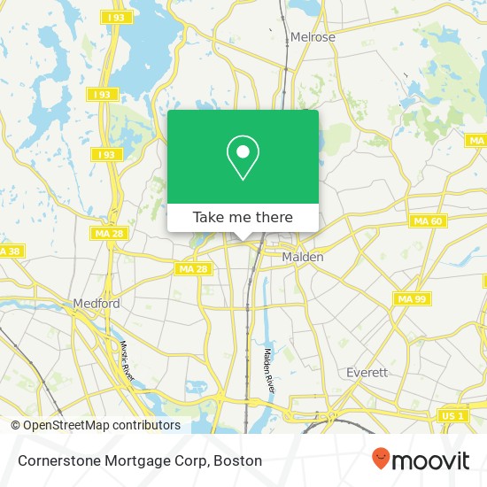 Cornerstone Mortgage Corp map