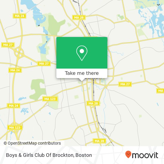 Boys & Girls Club Of Brockton map