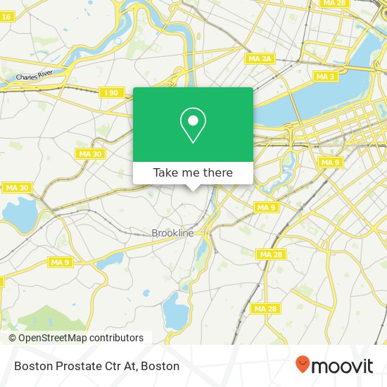 Mapa de Boston Prostate Ctr At