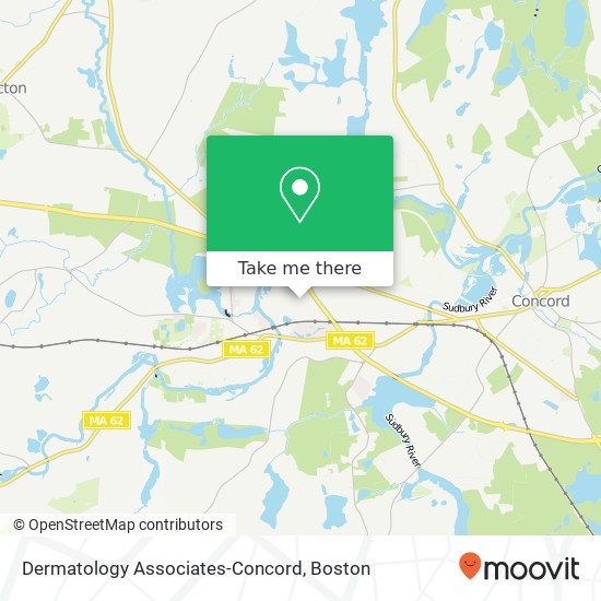 Mapa de Dermatology Associates-Concord