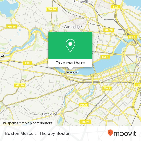 Boston Muscular Therapy map