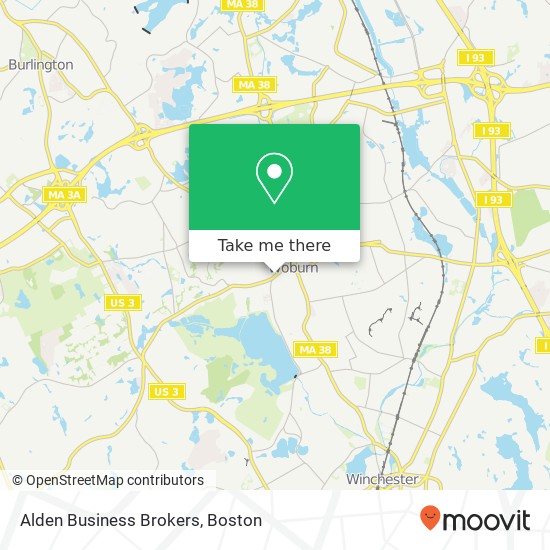 Alden Business Brokers map
