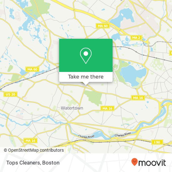 Tops Cleaners map