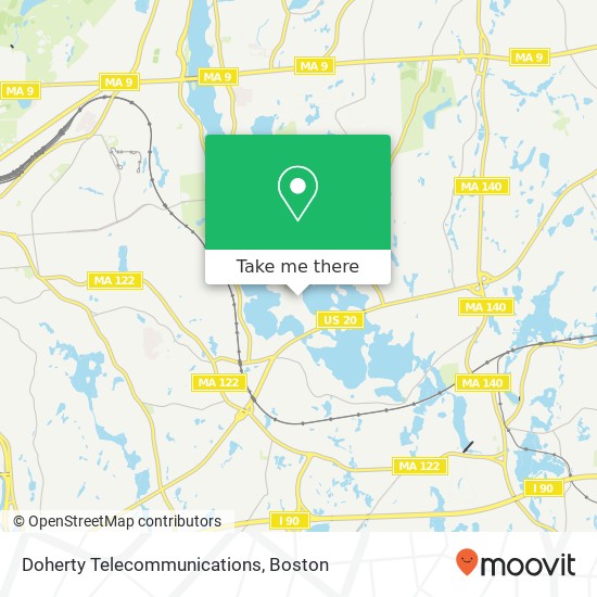 Doherty Telecommunications map