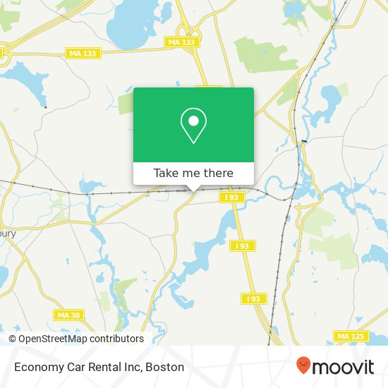 Economy Car Rental Inc map