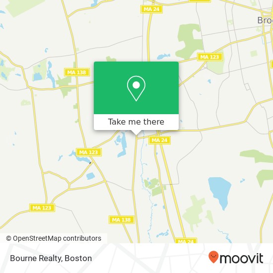 Bourne Realty map