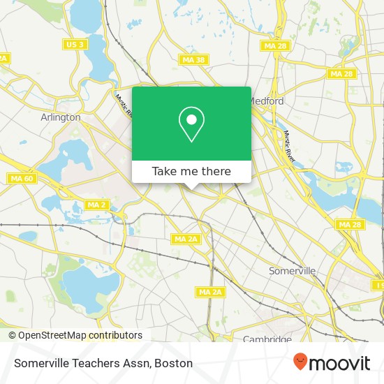 Mapa de Somerville Teachers Assn