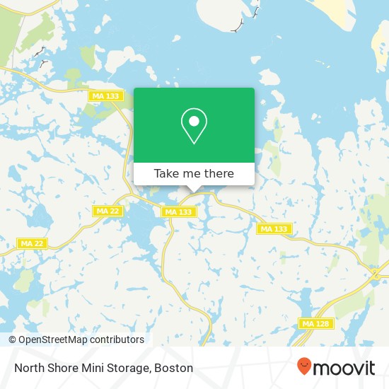 Mapa de North Shore Mini Storage