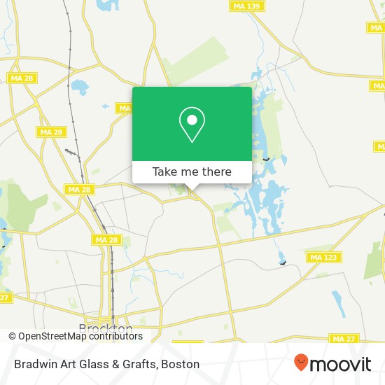 Mapa de Bradwin Art Glass & Grafts