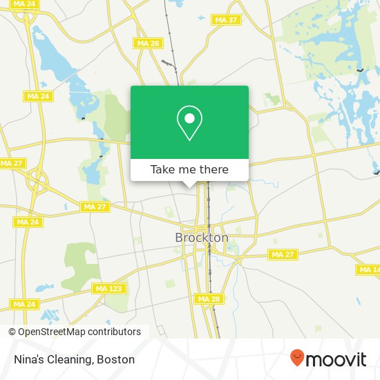 Nina's Cleaning map