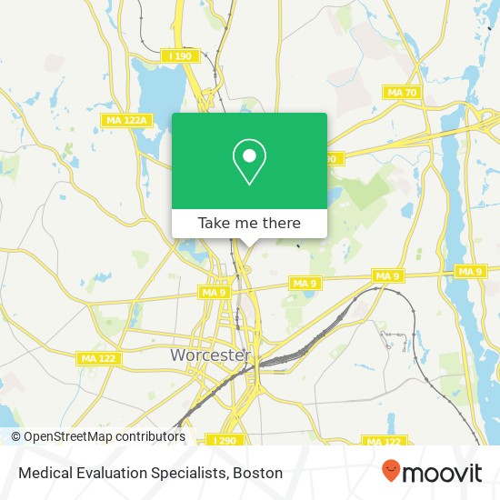 Medical Evaluation Specialists map