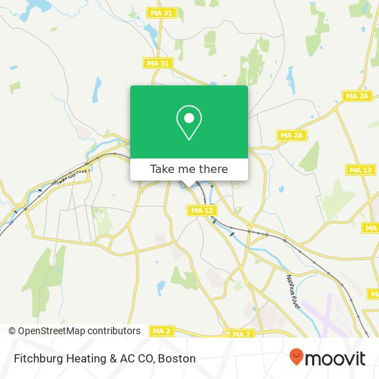 Mapa de Fitchburg Heating & AC CO