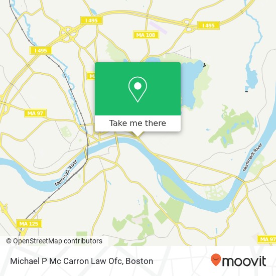 Michael P Mc Carron Law Ofc map