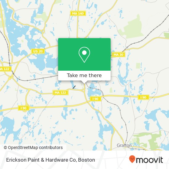 Erickson Paint & Hardware Co map