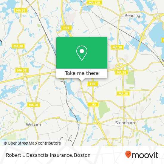 Mapa de Robert L Desanctis Insurance