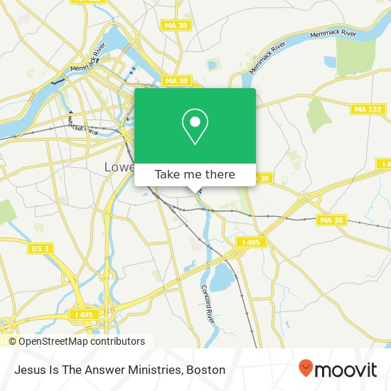 Mapa de Jesus Is The Answer Ministries