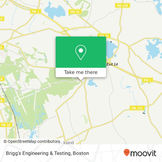 Brigg's Engineering & Testing map