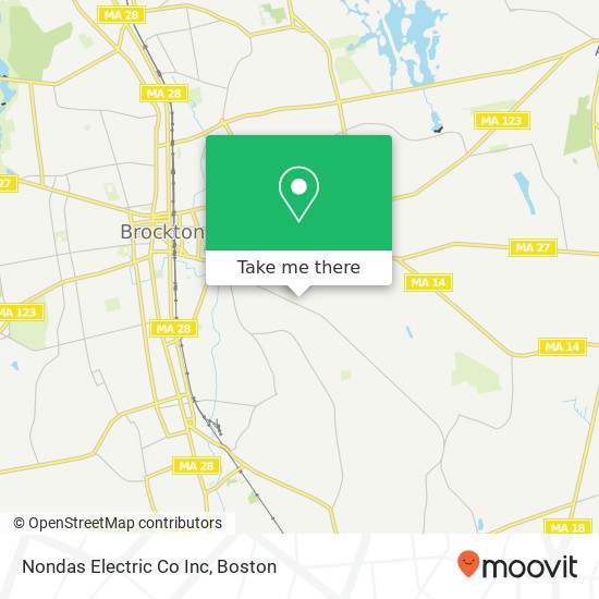 Nondas Electric Co Inc map