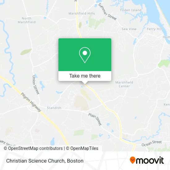 Christian Science Church map
