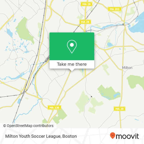 Milton Youth Soccer League map