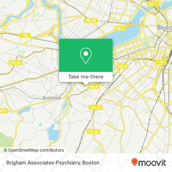 Mapa de Brigham Associates-Psychiatry