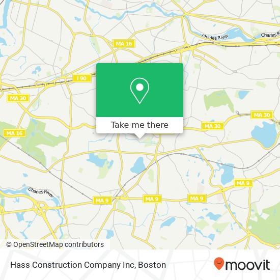 Hass Construction Company Inc map